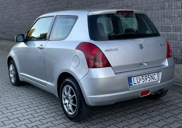 Suzuki Swift cena 12500 przebieg: 193000, rok produkcji 2007 z Lublin małe 254